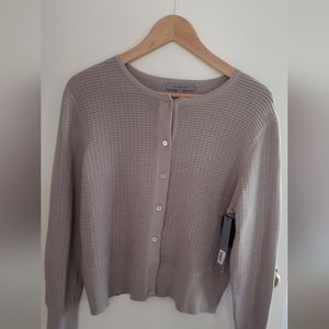 Button down gray cardigan